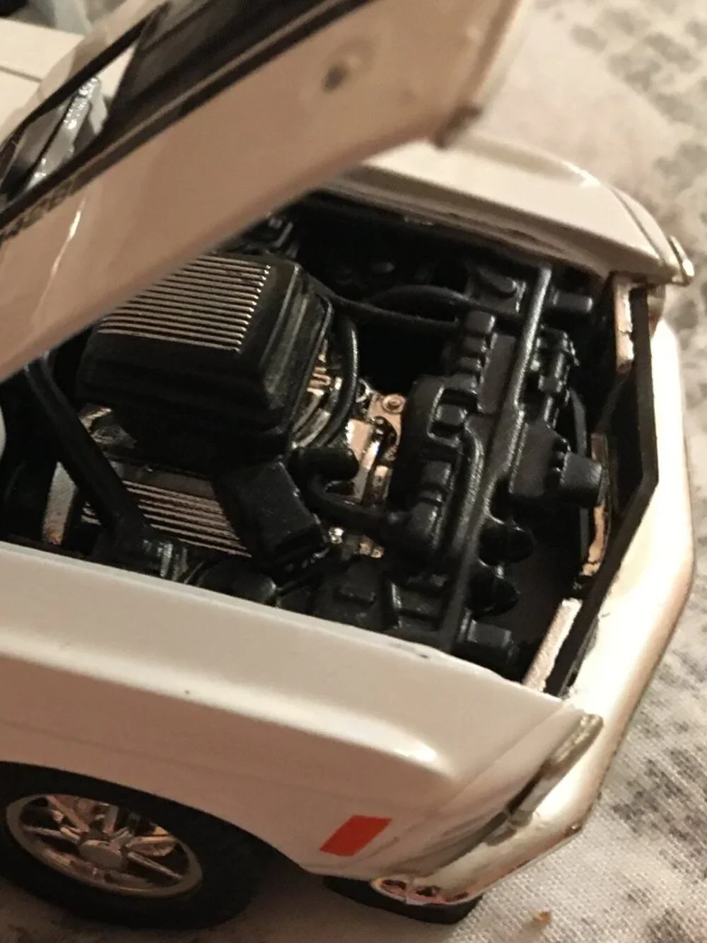 Metal Toy Mustang With Read Wind Up Wheels